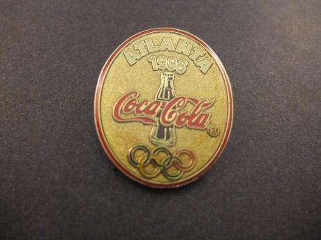 Olympische Spelen Atlanta 1996 flesje Coca Cola goudkleurig